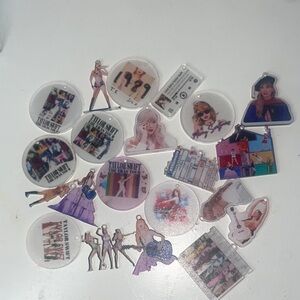 Taylor Swift Themed Acrylic Keychains 21pc